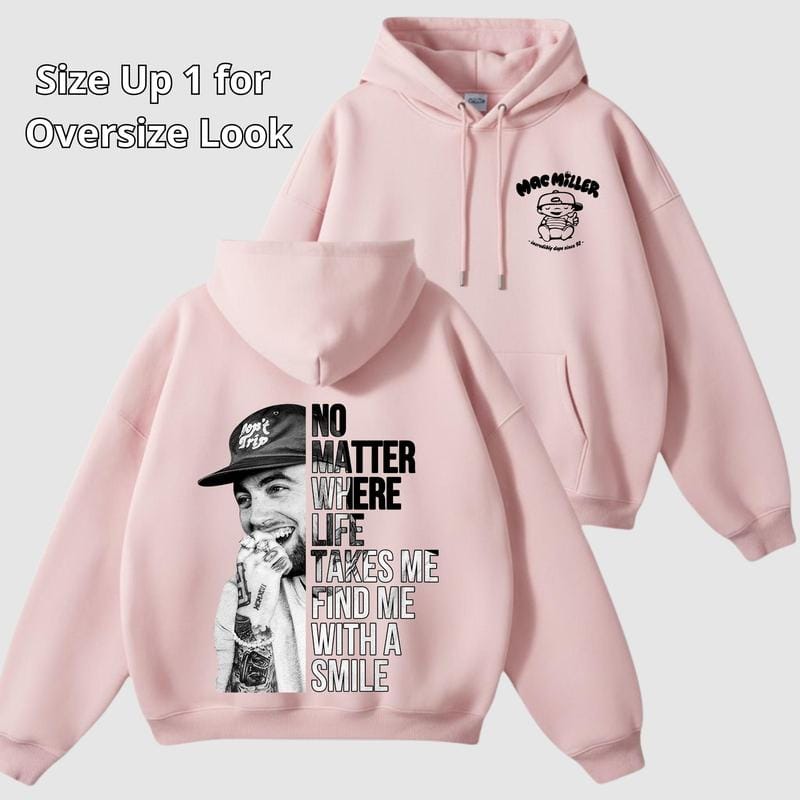 Mac Miller Tiny Desk Concert Hoodie – Vintage Hip-Hop-Sweatshirt, Streetwear-Pullover, Unisex-Musik-Shirt mit Grafikprint, beidseitig bedruckt, Geschenkidee für Fans 