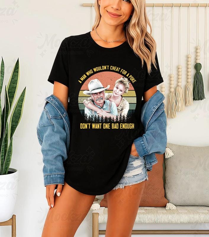 T-Shirt mit dem besten Cowboy-Filmzitat, Western-Shirt der 90er, Wildwest-Shirt 