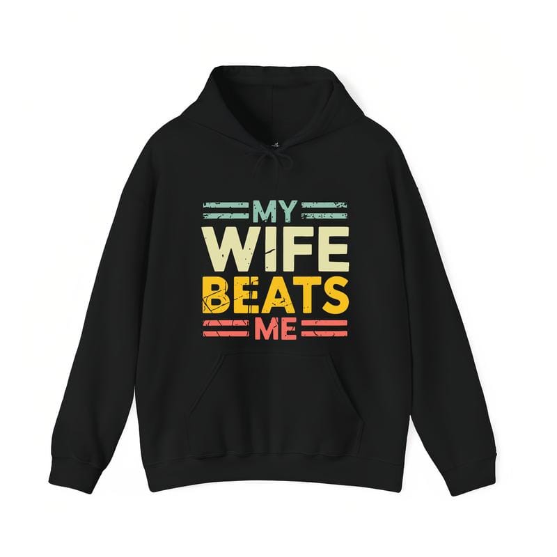„Meine Frau schlägt mich“-Shirt, lustiges Pärchen-T-Shirt, witziges Geschenk für ihn, Muttertags-Shirt, Unisex-T-Shirt 