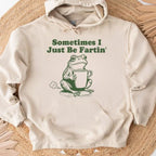 „Manchmal furze ich einfach nur“-Shirt, lustiges Frosch-Sweatshirt, verrücktes T-Shirt, Weirdcore-Outfits, Scherzartikel-Pullover, lustiger Meme-Hoodie, schräges T-Shirt 