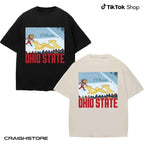 Ohio vs. Michigan Rivalitäts-Shirt, Ohio-Schriftzug auf großem M-T-Shirt, Buckeye-Fan-T-Shirt „Erase The M“, Geschenk für OSU-Fans 2025 