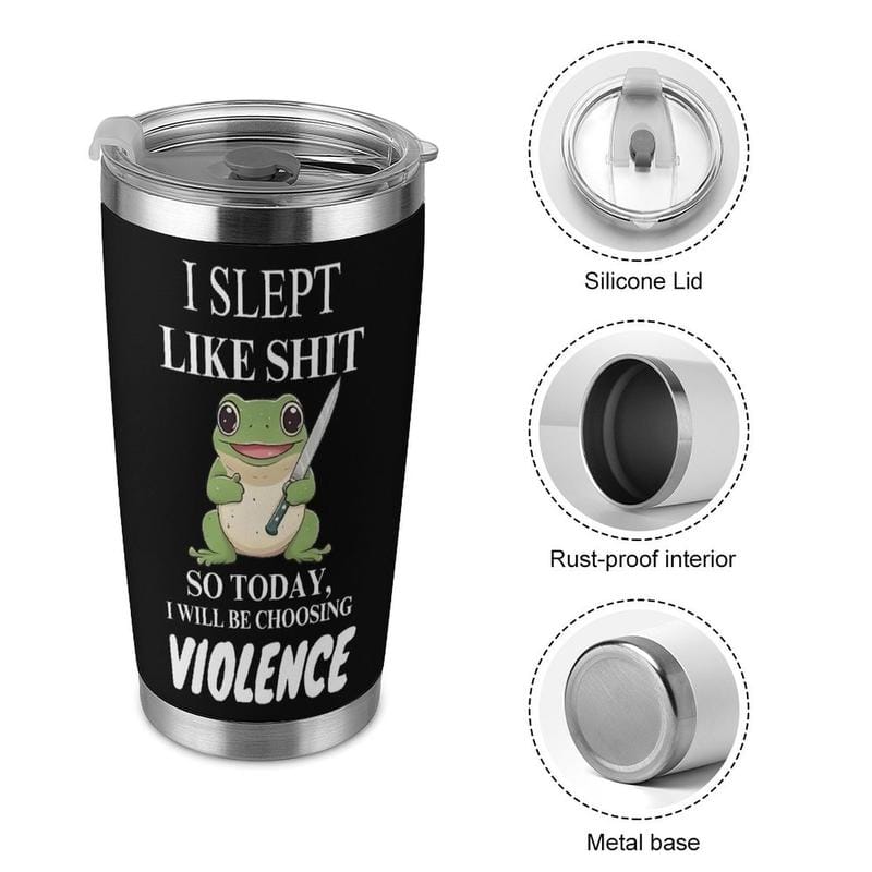 Kawaii Rude Frog Insulated Tumbler 20oz/40oz