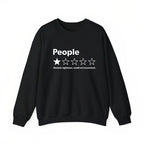 Unisex-Adults T-Shirt - Black,  Short Sleeve - Funny Review People One Star: Absolute  Would , Suitable for Mens & Womens Outdoor T-Shirt, 100%cotton,