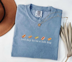 Hot Dog Shirt, Comfort Colors, Bad Day to Be a Hotdog, Funny Retro Hotdog, Women's 4th of July Shirt, Memorial Day Shirt, Labor Day Shirt