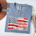 Memorial Day T-shirt American Eagle Independence Day 250 Years 1776 2026 Comfort Colors Retro American Flag Shirt, Faux Patchwork, Digital Print, vinyl ink