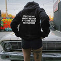 Vorsicht, Hoodie, T-Shirt, Sweatshirt, Ästhetische Tattoo-Outfits, Streetwear-Style, Retro-Vintage-Y2K-Damen-Grafik-T-Shirts 