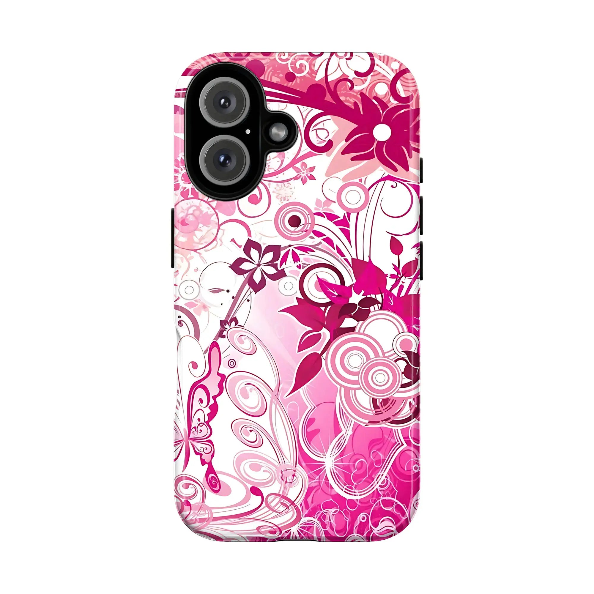 Vintage Floral Art Phone Case Colorful Flower Pattern Protective Cover for iPhone Samsung Men Women Gift