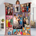 Golden Girls Decke | Blanche Sophia Dorothy Rose Stay Golden Decke | Amerikanische Sitcom Kuscheldecke für Bett, Couch, Sofa, Weihnachtsgeschenk, Geburtstagsgeschenk