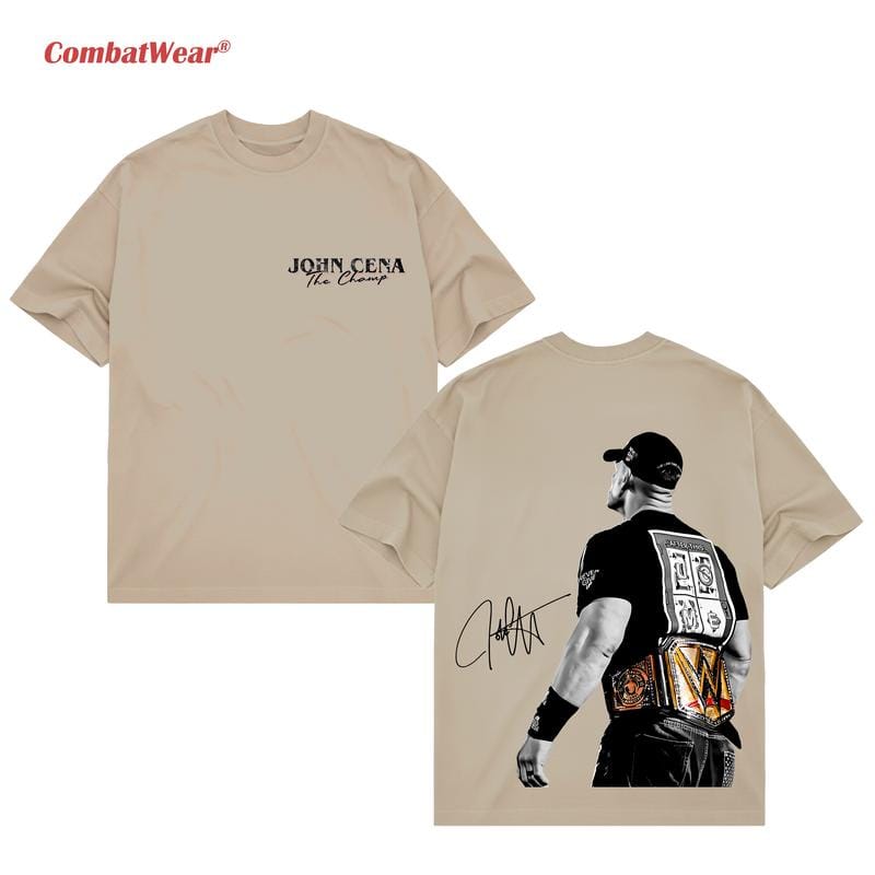 JOHN CENA THE CHAMP 2025 T-SHIRT, WWE-Fan-Shirt, John Cena WWE-T-Shirt, Unisex-Grafik für WWE-Fans, WWE-T-Shirt, Herren-Baumwoll-Rundhals-Top 