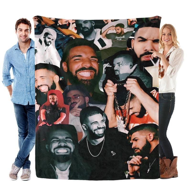 Rapper Singer Drake Flannel Blanket Inspired Ultra Soft Flannel Blanket Warm and Cozy Living Room Shawl Office Blanket Sofa Decoration Four Seasons Travel Blanket Multipurpose Gift Blanket Home Decor Accessory Digital Printing