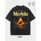 Vintage Cerveza Modelo UFO Abduction Tee | Retro Desert Graphic T-shirt