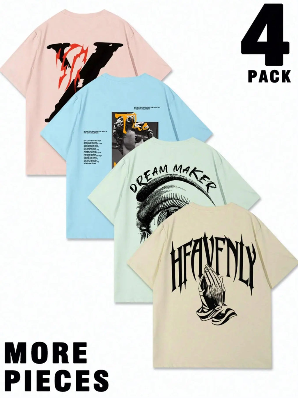 Men's Letter Print Short Sleeve Tee, Regular Fit Casual Crew Neck T-shirt for Daily Wear, Men's Top for All Seasons