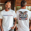 250th USA Independence 1776-2026 Patriotic Graphic T-Shirt Casual Summer Crew Neck Tee
