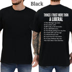 Funny Political Graphic Tee Patriot Conservative Casual Short Sleeve T-shirt Men Gift