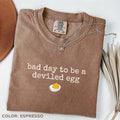 Comfort Colors „Schlechter Tag, um ein gefülltes Ei zu sein“-T-Shirt, lustiges Thanksgiving-Dinner-T-Shirt, sarkastisches Friendsgiving-Essenshumor-T-Shirt 