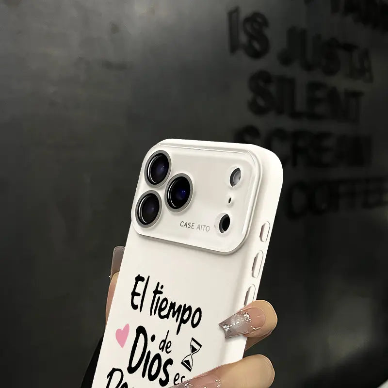"El Tiempo de Dios es Perfecto" iPhone Case - Bible Inspired Shockproof Cover