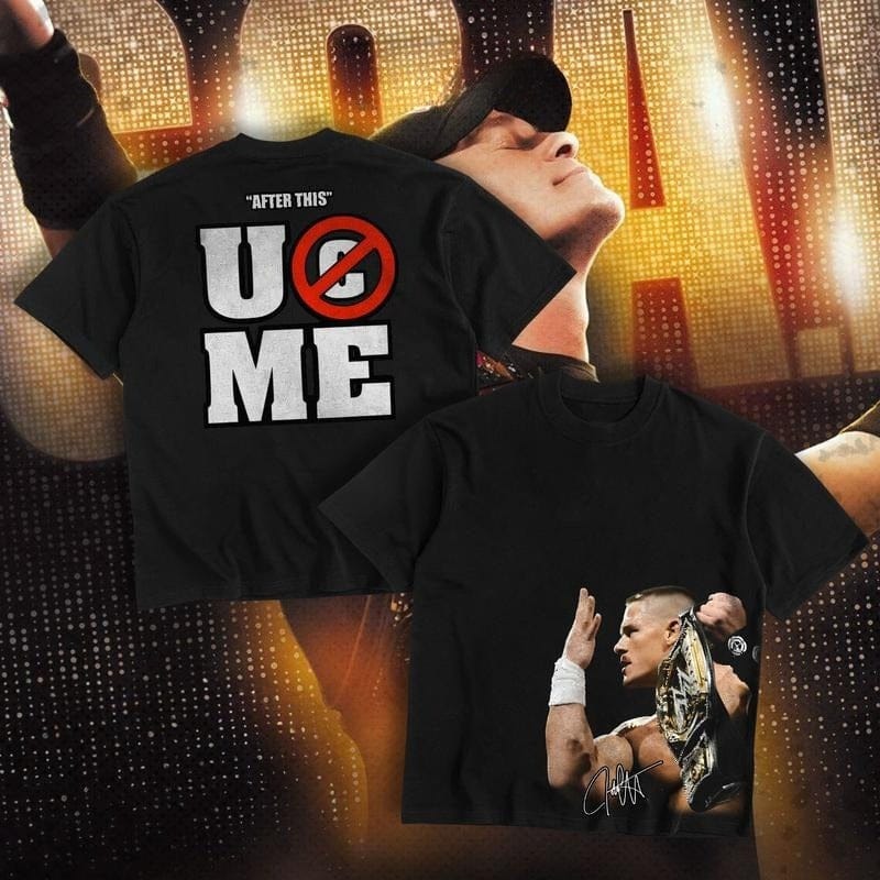 John Cena WWE Champion Kollektion – Schweres Baumwoll-T-Shirt – UCME T-Shirt – Cena-Abschieds-Shirt – Wrestling-Fanbekleidung – Herrenbekleidung – Atmungsaktiver Direktdruck 